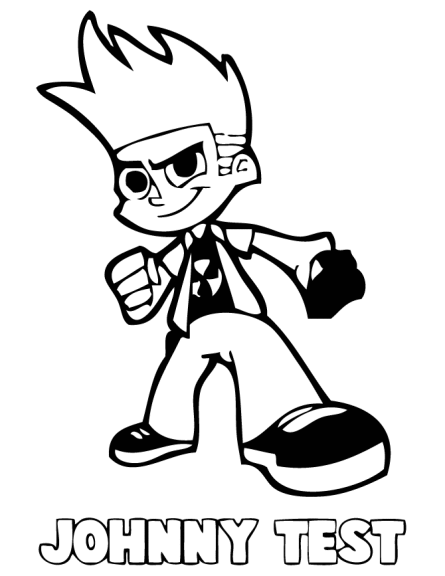 Johnny Test coloring page