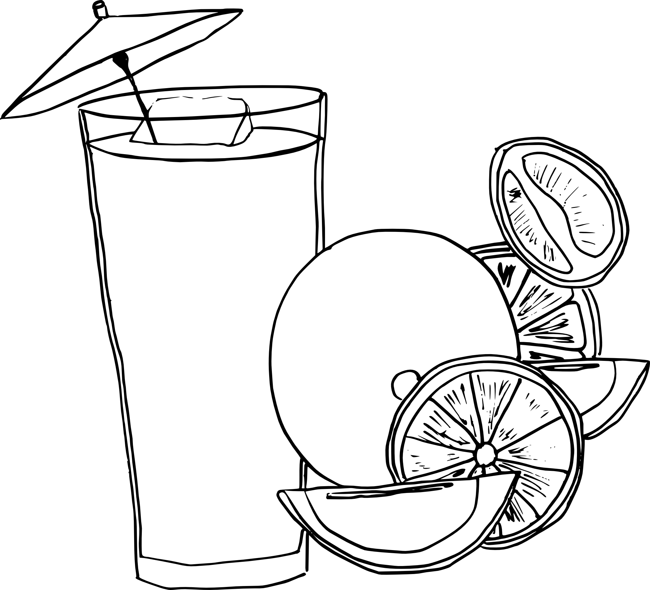 Fruit Juice coloring page