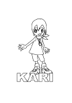 Kari Digimon coloring page