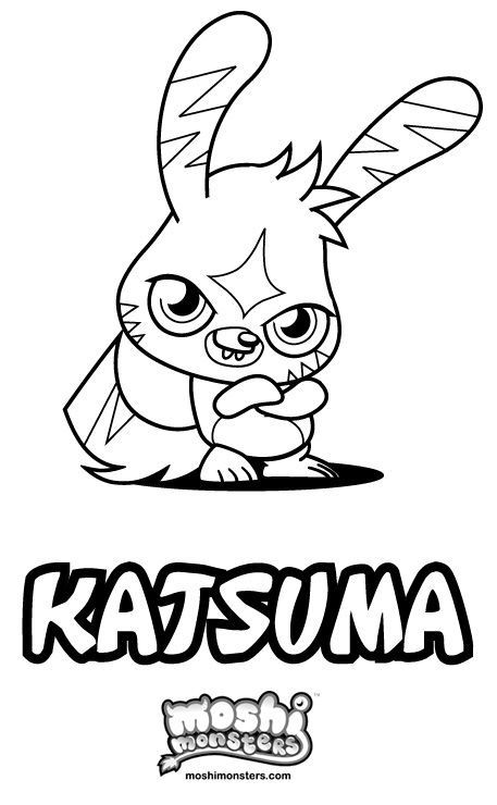Disegno di Katsuma Moshi Monsters da colorare