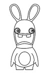 Rabbits Cretins coloring page