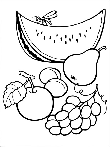 Coloriage les fruits