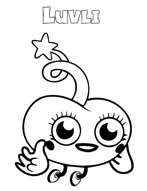 Luvli Moshi Monsters coloring page