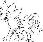 Luxio Pokemon coloring page