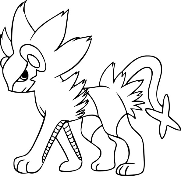 Luxio Pokemon coloring page