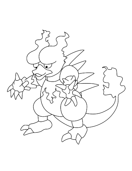 Coloriage Magmar