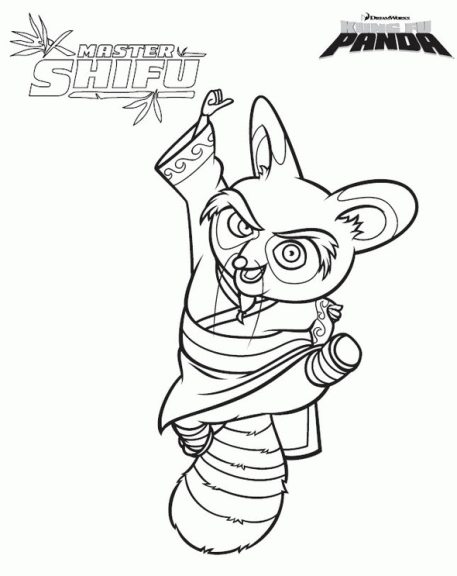 Master Shifu coloring page