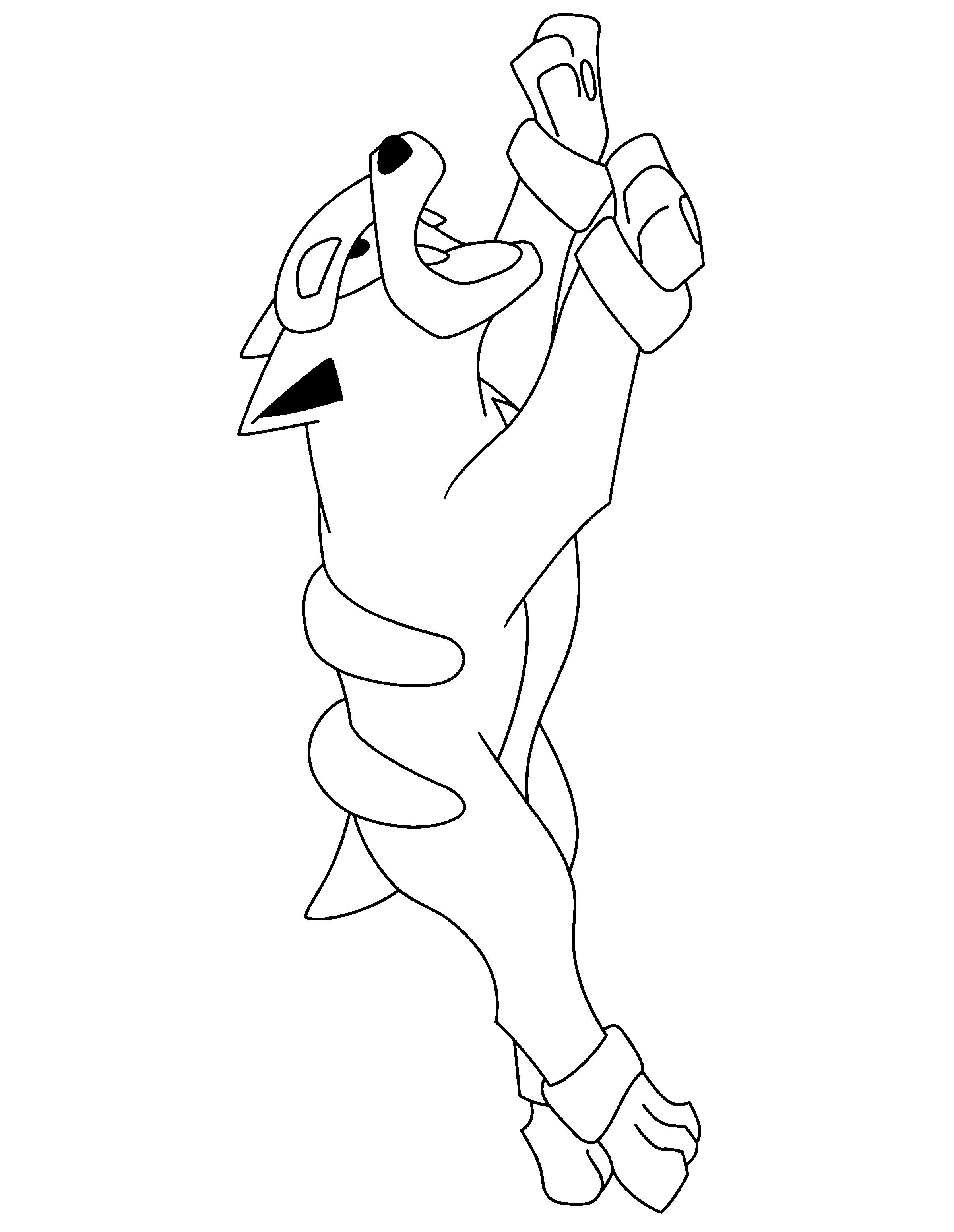 Houndour Pokemon coloring page