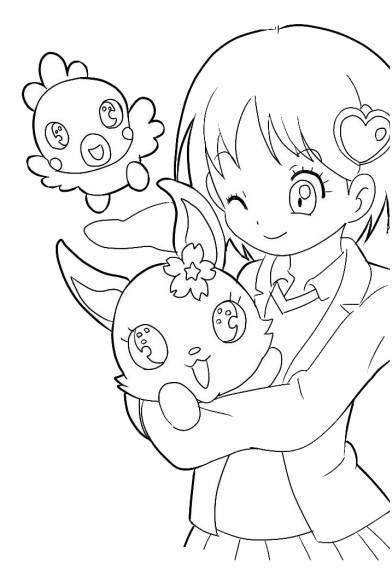 Disegno di Manga Jewelpet da colorare