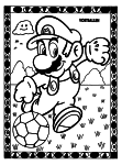 Coloriage Mario football