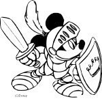 Mickey Knight coloring page