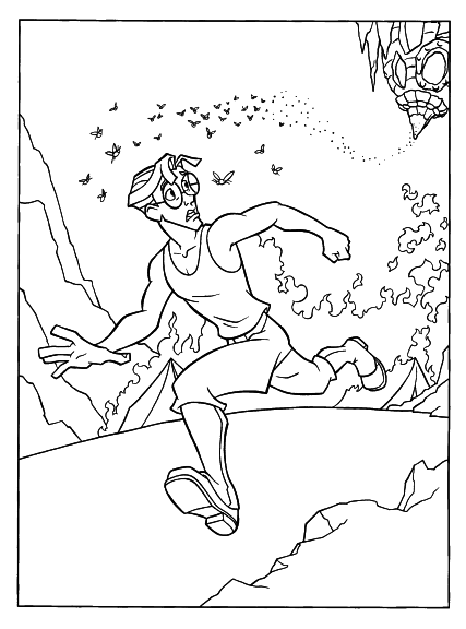 Milo James Thatch coloring page