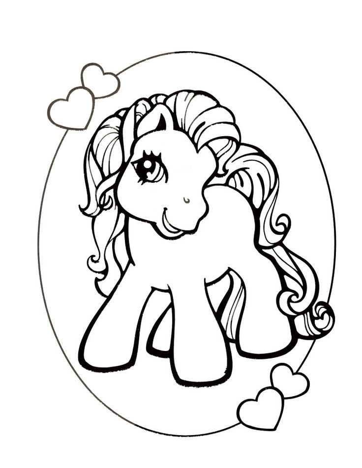 Coloriage Mon petit poney