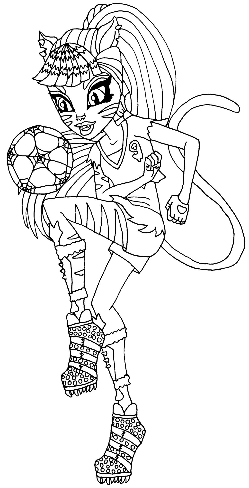 Monster High Toralei coloring page