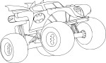 Monster Truck Batman coloring page