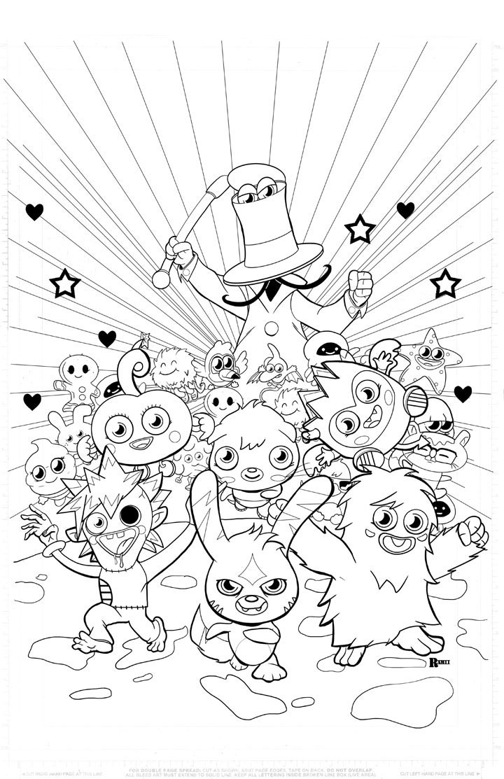 Moshi Monsters coloring page