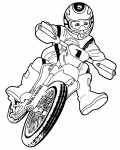 Disegno di Moto Cross Motocross da colorare