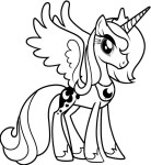 Coloriage My Little Pony Luna