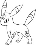Disegno di Pokemon Umbreon da colorare