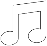 Musical Note coloring page