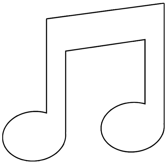 Musical Note coloring page