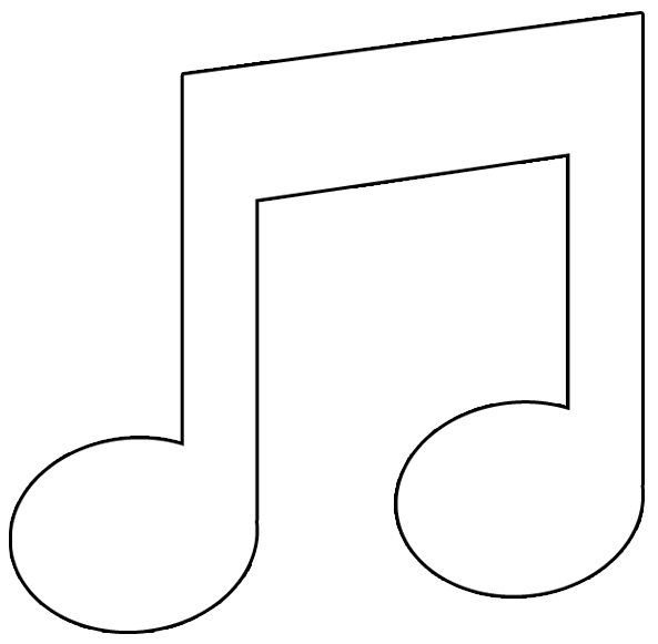 Musical Note coloring page