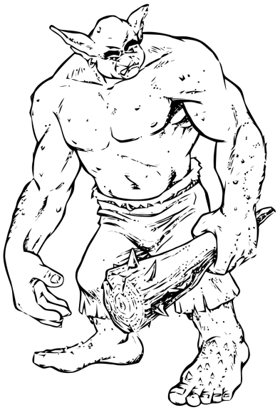 Harry Potter Ogre coloring page