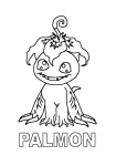 Palmon Digimon coloring page
