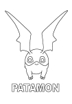 Patamon Digimon coloring page