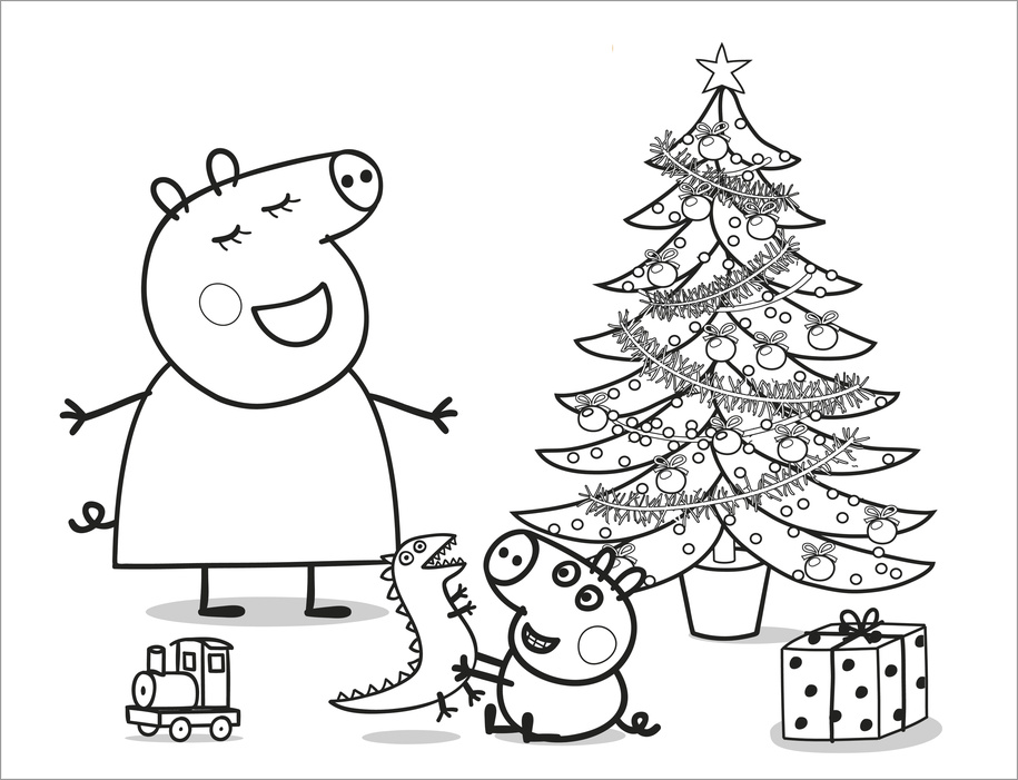 Peppa Pig coloring page