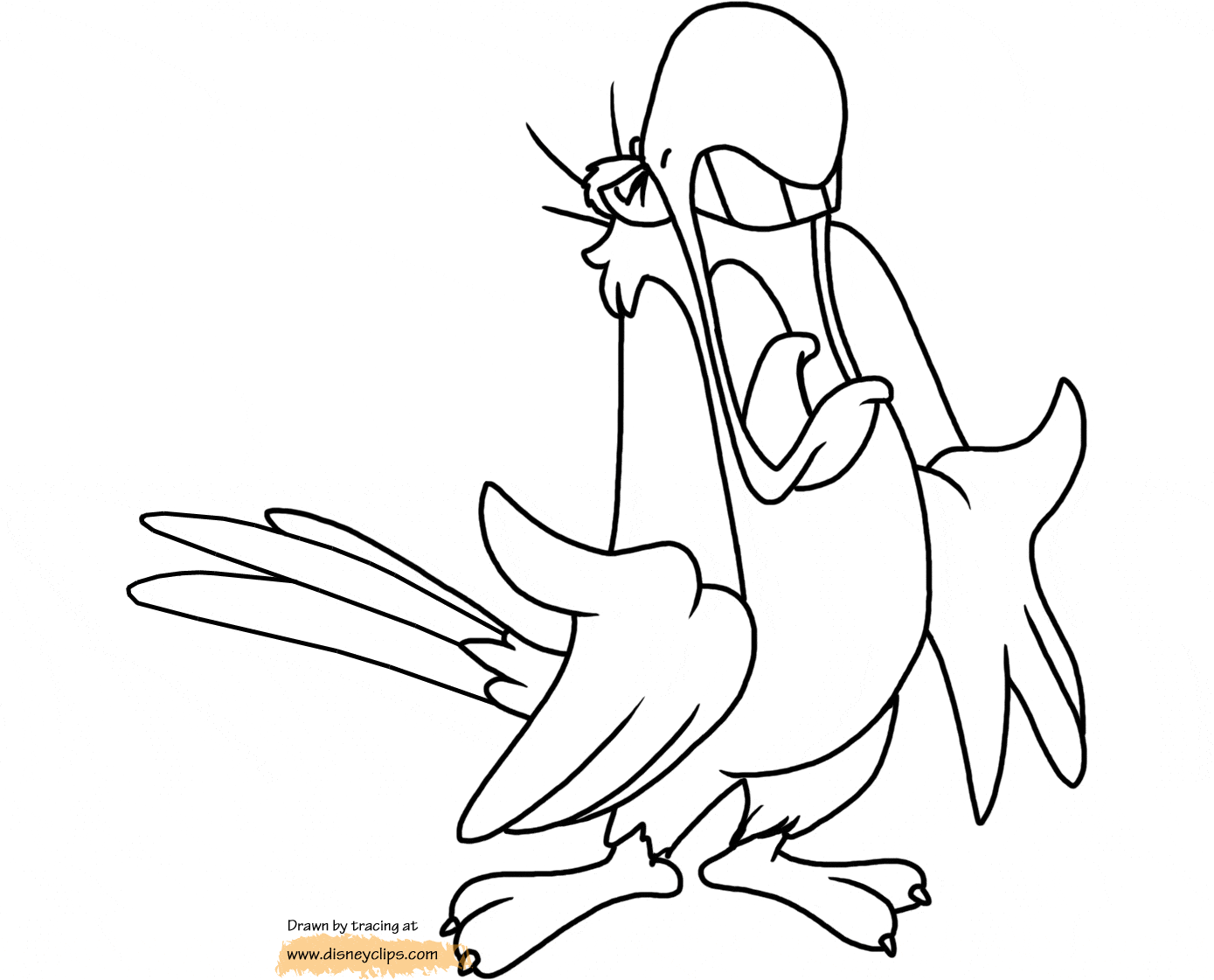 Jafars Parrot coloring page
