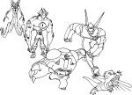 Ben 10 Character coloring page