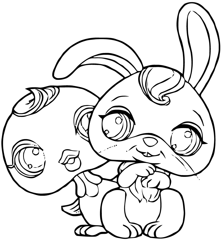 Petshop coloring page