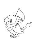 Pokemon Chatot coloring page