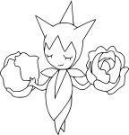 Pokemon Roselia coloring page