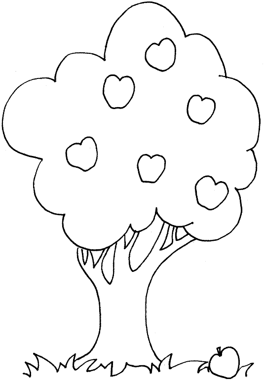 Apple Tree coloring page