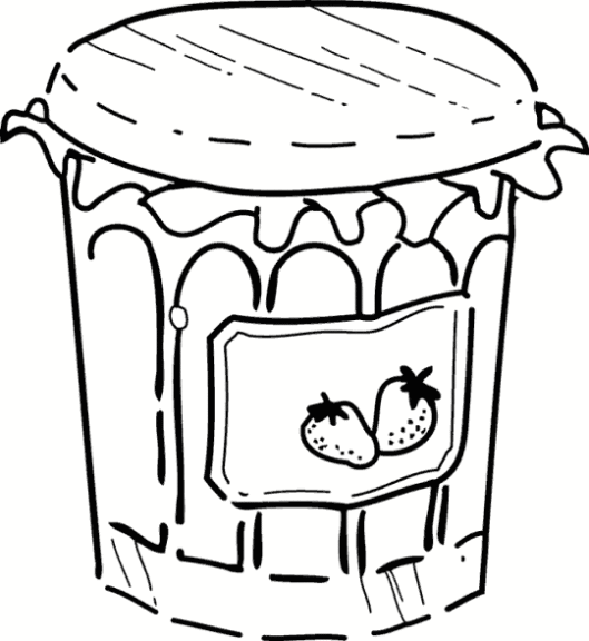 Jam Jar coloring page