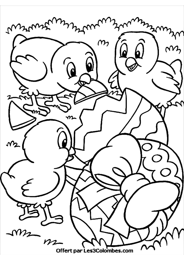 Easter Chick coloring page