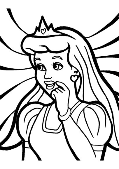 Princess coloring page