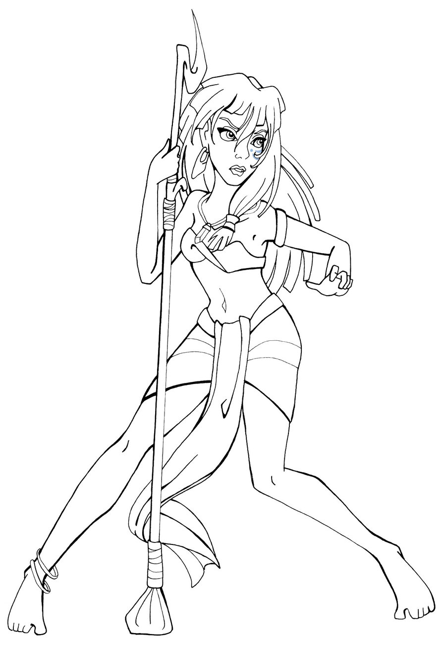 Princess Kida coloring page