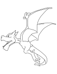 Ptera Pokemon coloring page