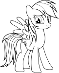 Coloriage Rainbow Dash