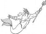 King Neptune coloring page