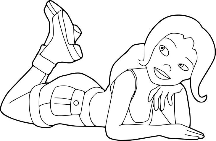 Sara From Tad The Explorer coloring page