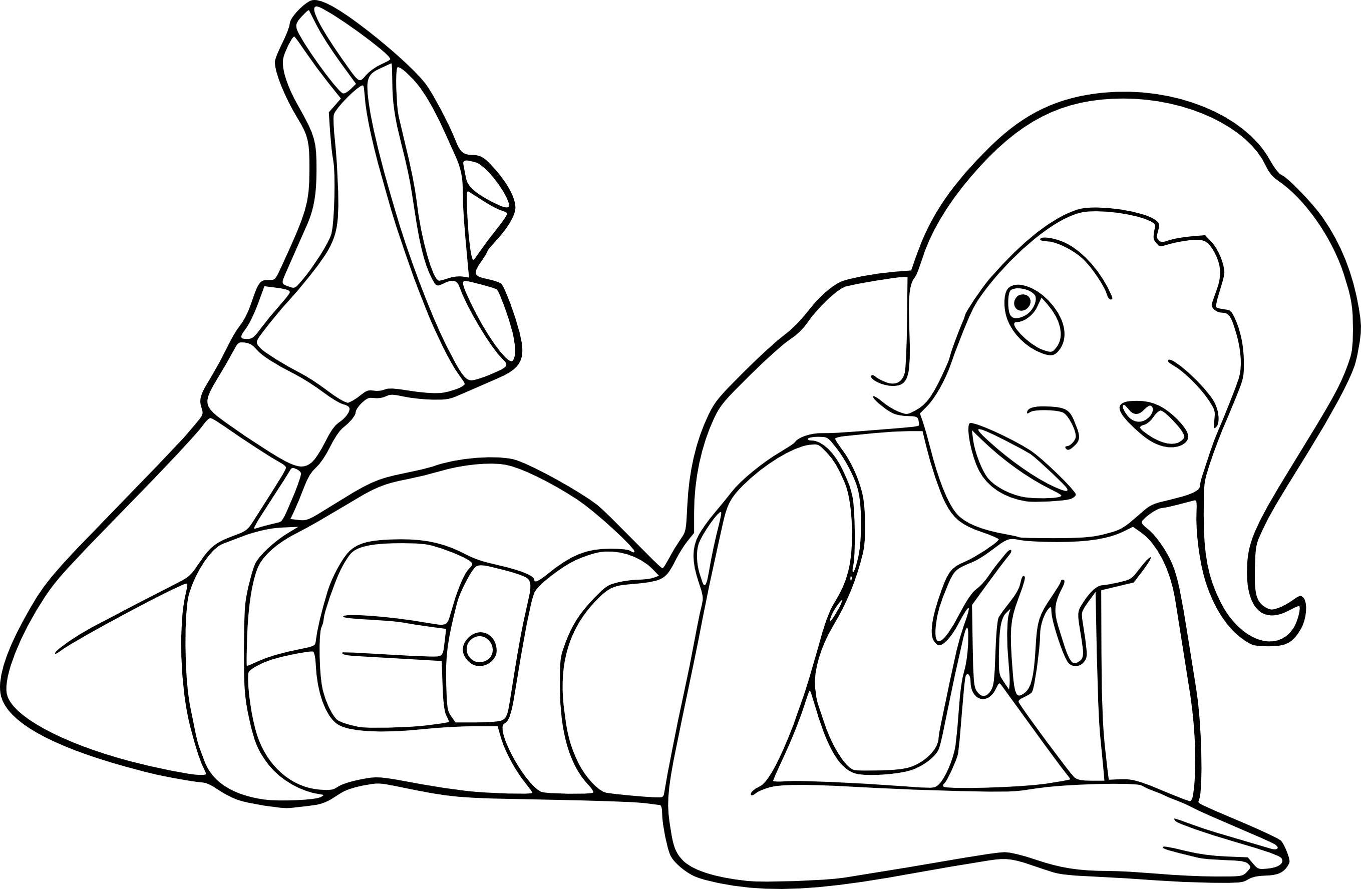 Sara From Tad The Explorer coloring page