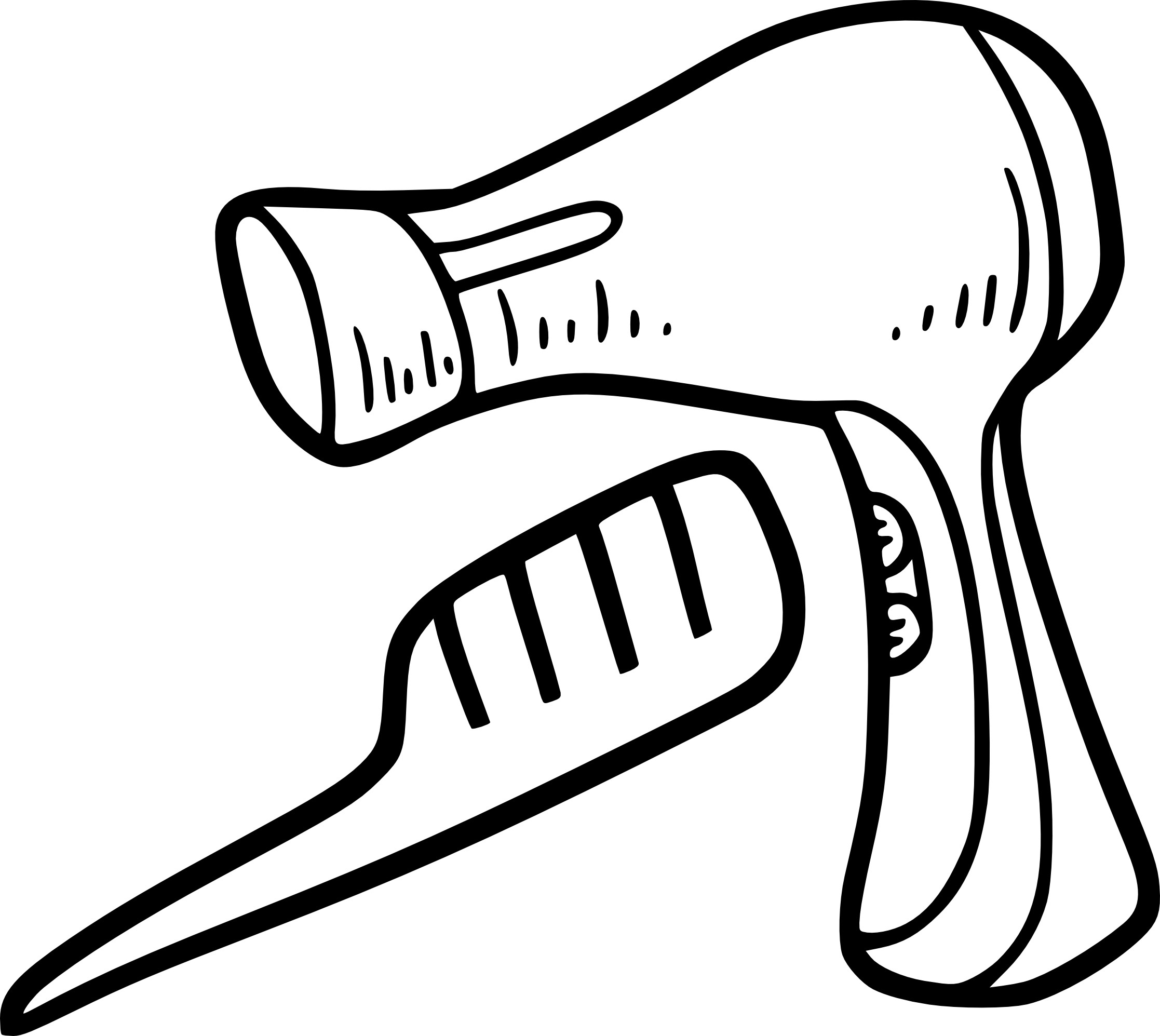 Hair Dryer coloring page