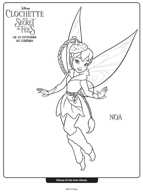 Secret Of The Fairies Noa coloring page