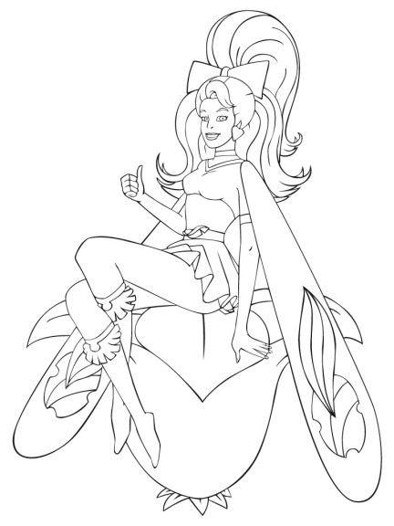 Sky Dancer coloring page
