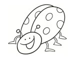 Ladybug Smile coloring page
