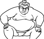 Sumo coloring page